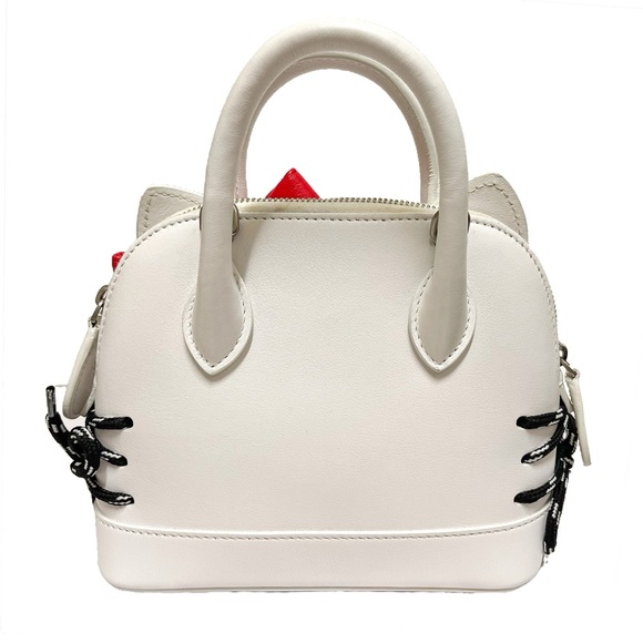 RARE Balanciaga x Hello Kitty White Leather / Red Bow Crossbody Bag with Receipt - Picture 5 of 13
